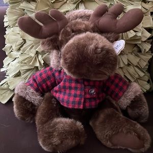 Vintage Wishpets plush moose -- Rob (2004)
